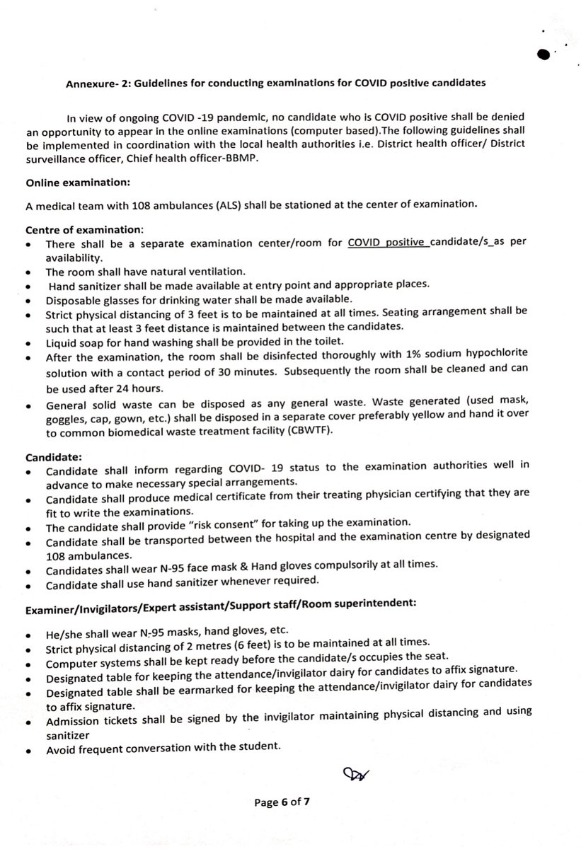pearlmdsouza's tweet photo. #Karnataka 

COVID positive students can write #CET : Health department releases SOP 
 
Students have to inform officials well in advance &amp; get a physicians letter 

108 ambulance will transport these candidates b/w hospital &amp; exam centre 

@NewIndianXpress @XpressBengaluru https://t.co/XUuQfPmWjI