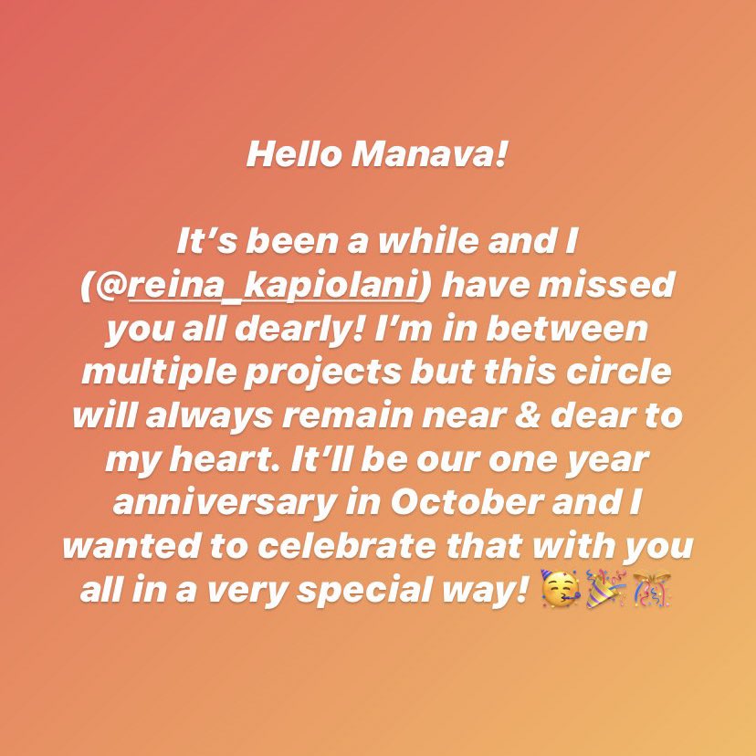 TheManavaCircle's tweet photo. Hello All! It’s been a while but just in case you missed our instastories here’s a preview into our next big project! If you’d like to be a part of this the only requirement is that you are a Pacific Islander Woman! 🧡💖 https://t.co/2Gc7ZWsBHI