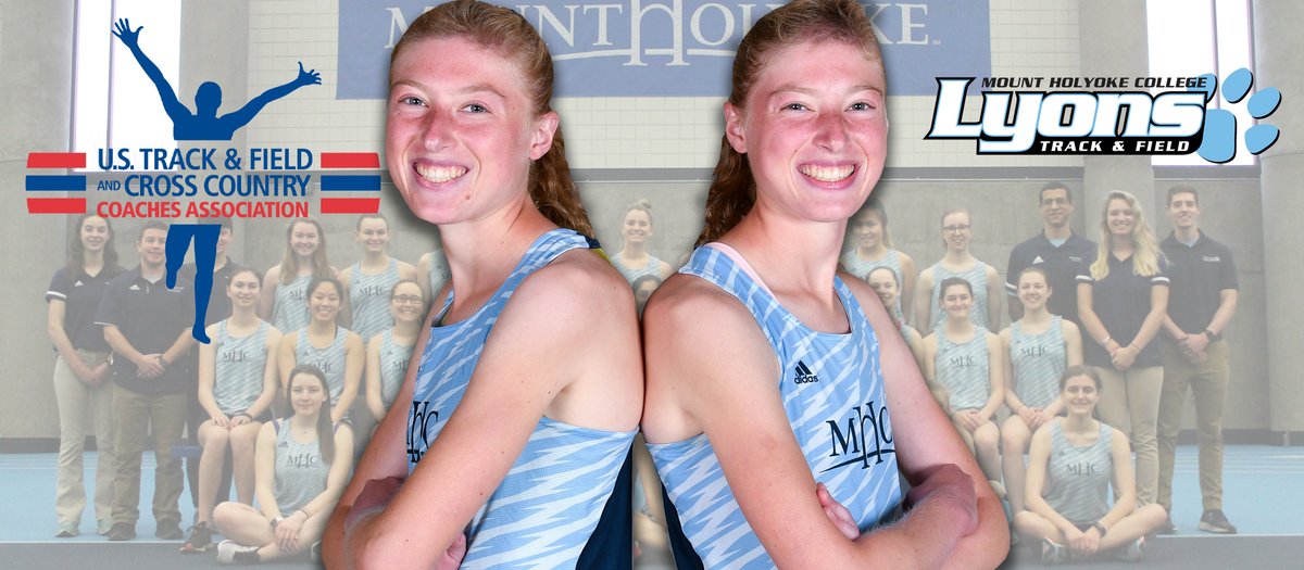 mhcxctf's tweet image. Track and Field Earns @USTFCCCA Team Academic Honors; Rieders' Garner Individual Accolades 📚💪🔥
The twins become the first to earn both All-America and All-Academic honors in same season since 2003-04..
Read more: athletics.mtholyoke.edu/x/ro004
#d3tf | #YeahYoke🦁