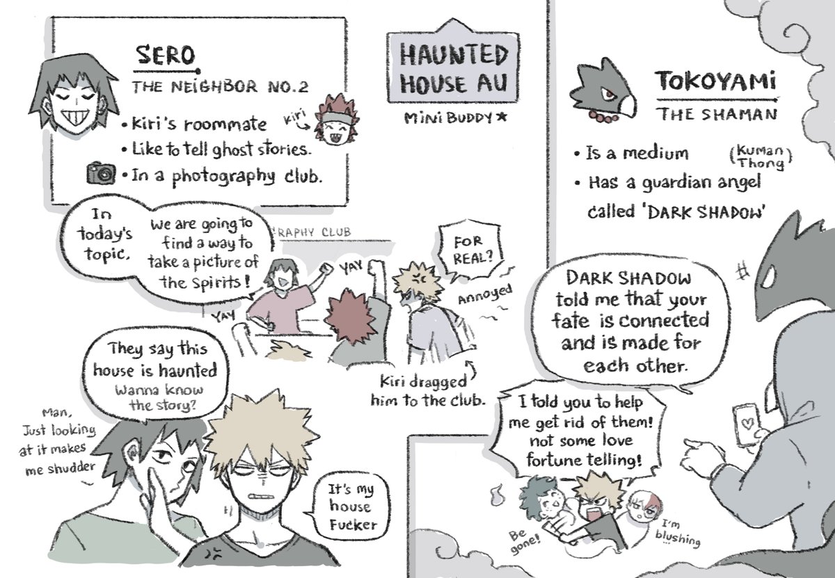 #AUบ้านผีสิง [English Translation]
Katsuki, a university student who happens to rent a room in a haunted house by accident? 