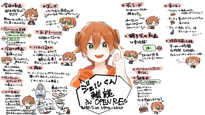 ジェルくん、今日もOPENRECでの配信ありがとうございました!
ジェルくんが楽しくお話されているのを聞いてるだけで癒されました。明日も頑張れます( ・ ・̥ )♡
#すとぷりギャラリー 
#ジェルくん 