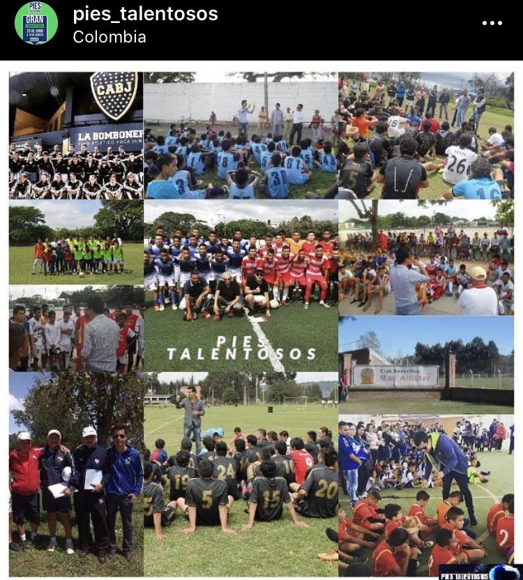 PiesFutbol's tweet photo. Llevamos 9 años visitando más de 15 ciudades de 🇨🇴 como las  principales capitales como Medellín, Cartagena, Valledupar, Villavicencio, Cali, Pereira, Bucaramanga, Santamarta, Tunja y otras, enseñando valores y formación a través de ⚽️ volveremos a visitarlos pronto 🙏🏼 https://t.co/wavM4abps7