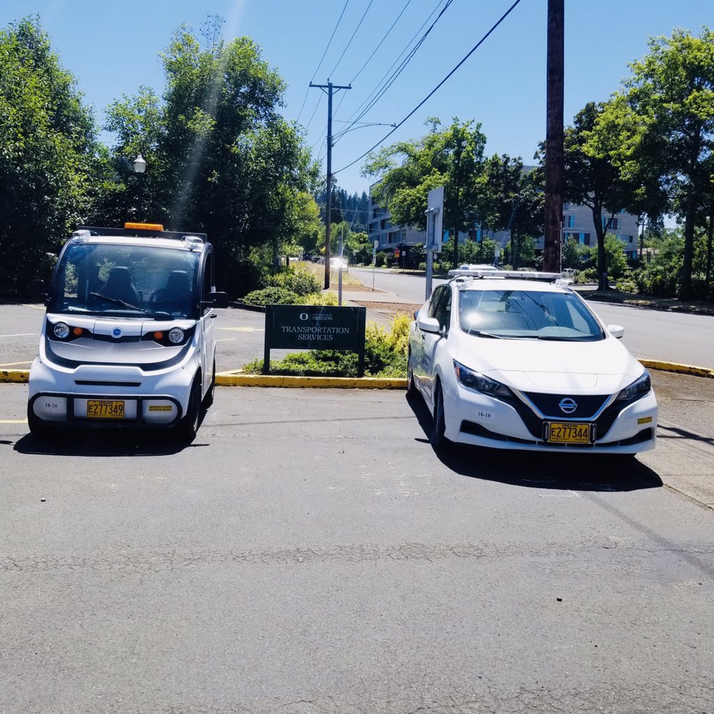 AIMSparking's tweet photo. @AIMSparking team has completed the installation of #AIMSLPR on two electric vehicles at the University of Oregon! This is our first installation of the new Genetec Sharp Z3 cameras! Visit https://t.co/GXxuP6pWFU for more details on License Plate Recognition! #AIMSparking https://t.co/rGj3JYppT0