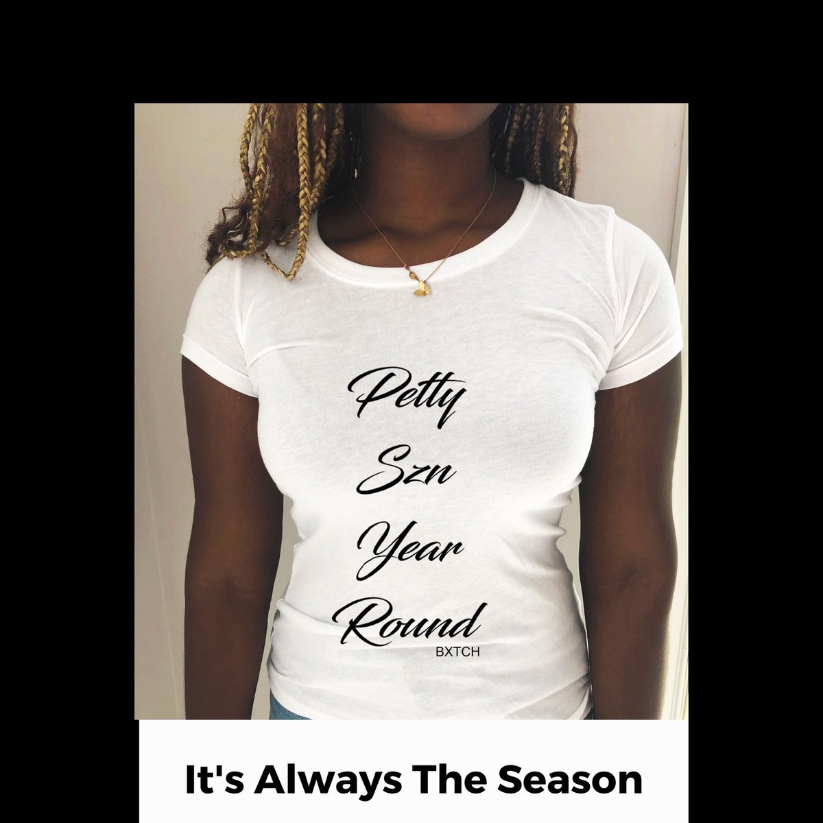 BXTCHclothing's tweet photo. Tis’ the season to be #Petty #BXTCH #badbitch #streetwear #supportblackbusinesses #blackbrand #blackowned #supportblack #blackbusiness https://t.co/qFO1Jv43w5