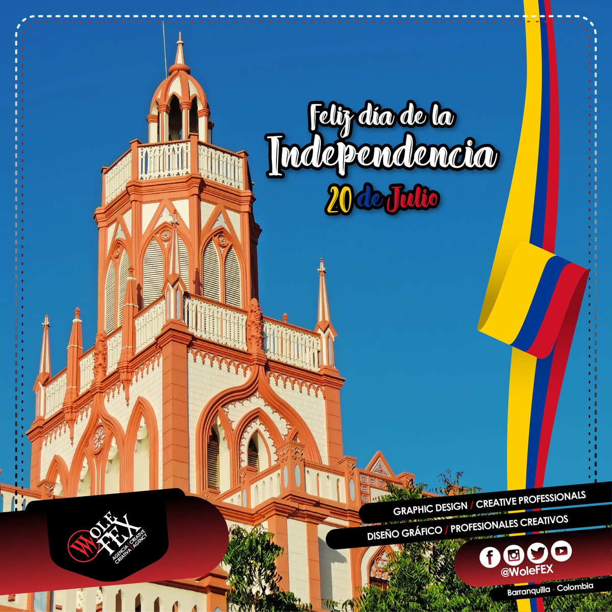 WoleFEX's tweet photo. #Colombia, ¡Feliz día de la #Independencia!

WoleFEX | Creativos | @WoleFEX
Barranquilla - Colombia

#QuedateEnCasa #TrabajoVirtual #StayHome #TeleWork #VirtualWork https://t.co/KbfqFgS2aV