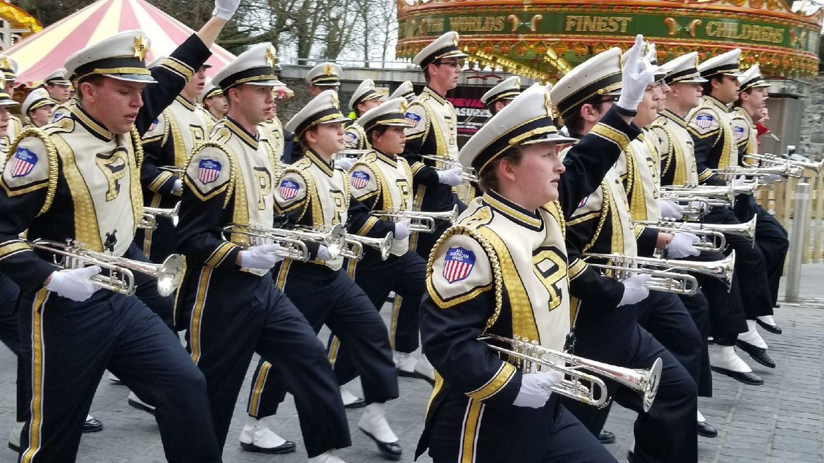 PurdueTPTs's tweet photo. Next to hype up band camp is Leigh! A member of the AAMB from 2016-2020, her favorite part of band camp every time is the history lesson when we learn the legacy of Purdue Bands and Orchestras. The first time you are amazed at the rich history and how you’re now a part of it! https://t.co/zjr7s89b2V