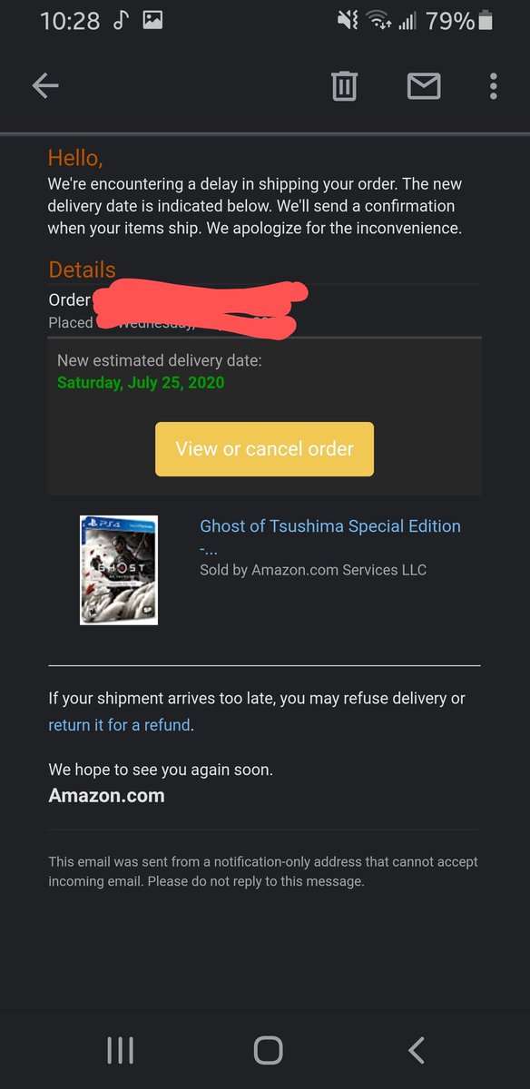FuzzyLumpkins66's tweet photo. @amazon you bastards. 🖕 #dontpreorderfromamazon https://t.co/wRXxY3QFXU