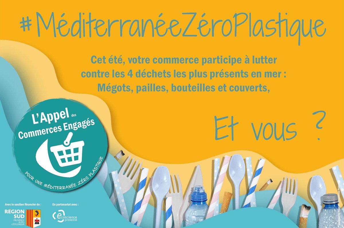 📌 Méditerranée Zéro Plastique : l'Appel des Commerces Engagés 🥳
Les commerces, producteurs et restaurateurs du réseau Commerce Engagé répondent présent à l'Appel pour une #MéditerranéeZéroPlastique, et vous ?