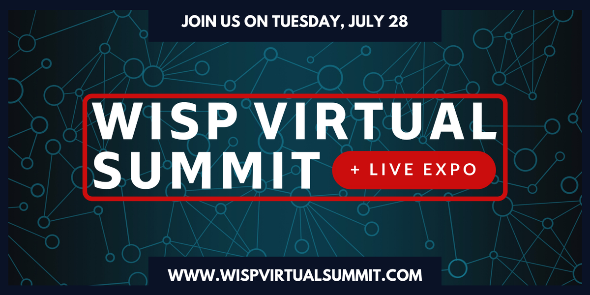 CambiumNetworks's tweet image. The WISP Virtual Summit is only 7 days away! Make sure to get your ticket before they sell out! Use our promo code CAMBIUM25 and get 25% off today!

Visit wispvirtualsummit.com now to register and learn more! #WISPVIRTUALSUMMIT #WISPVIRTUALSUMMIT2020