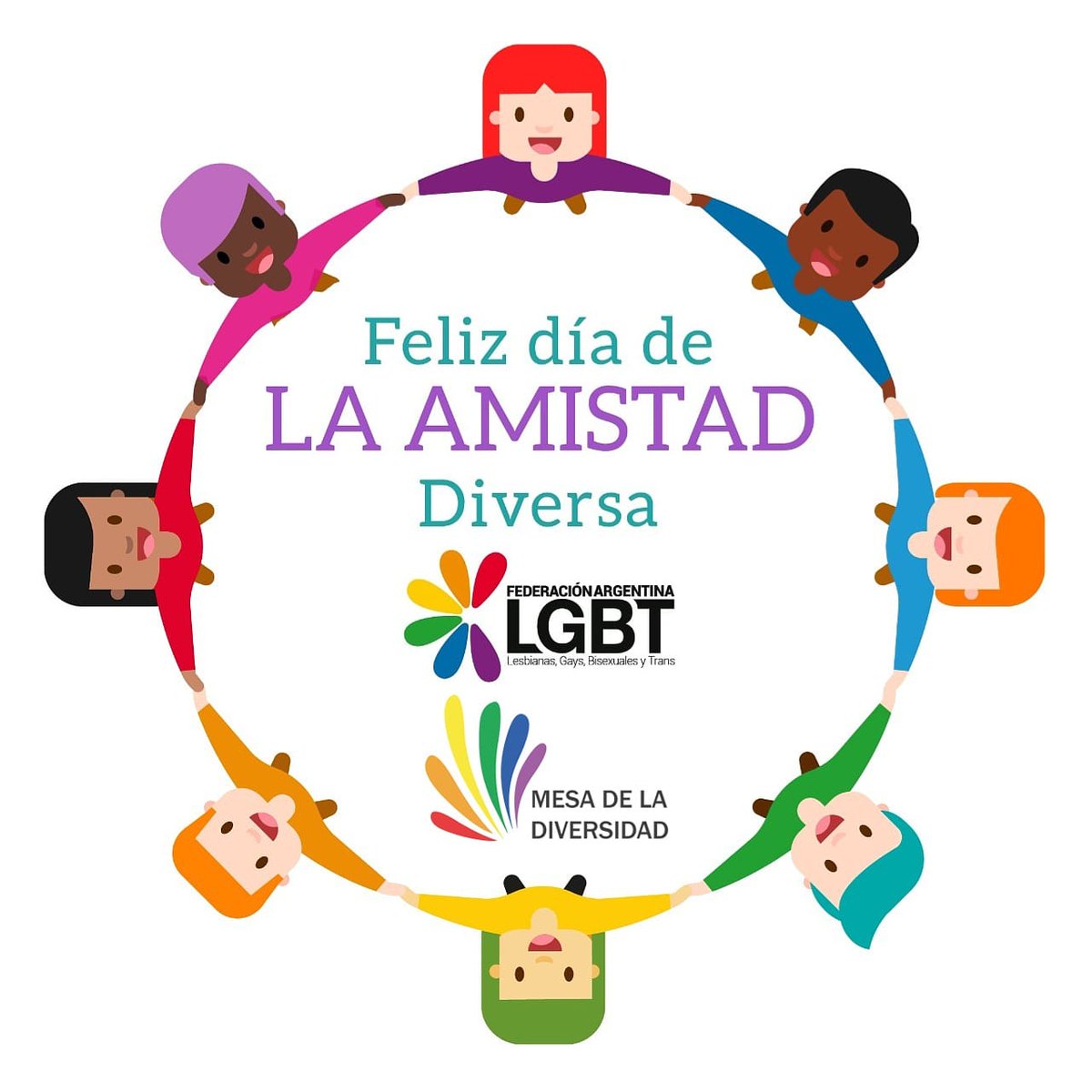 Feliz día y gracias por acompañarnos.
#IGUALDAD #inclusión #Diversidad #amistad
<a href="/diversidadr4/">Mesa de Diversidad</a> 
<a href="/FALGBT/">Federación Argentina LGBT+</a>