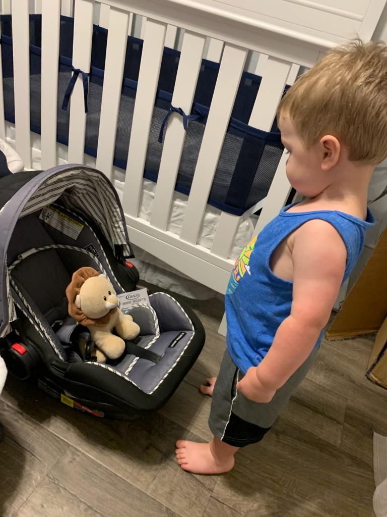 RouxDEHS's tweet photo. Getting ready for his little brother. #ViperWatch for #BabyRouxNumberTwo https://t.co/5O6e68jCx2
