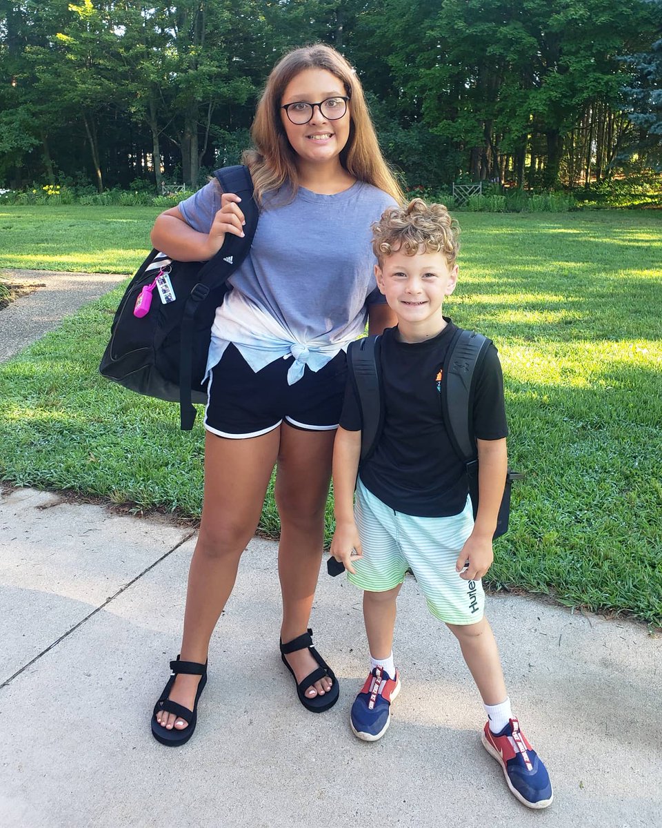 They're off to <a href="/campgeneva/">Camp Geneva</a>! They'll have so much fun! ...and it's Mommas first day home without kids since March! 😳🥳
