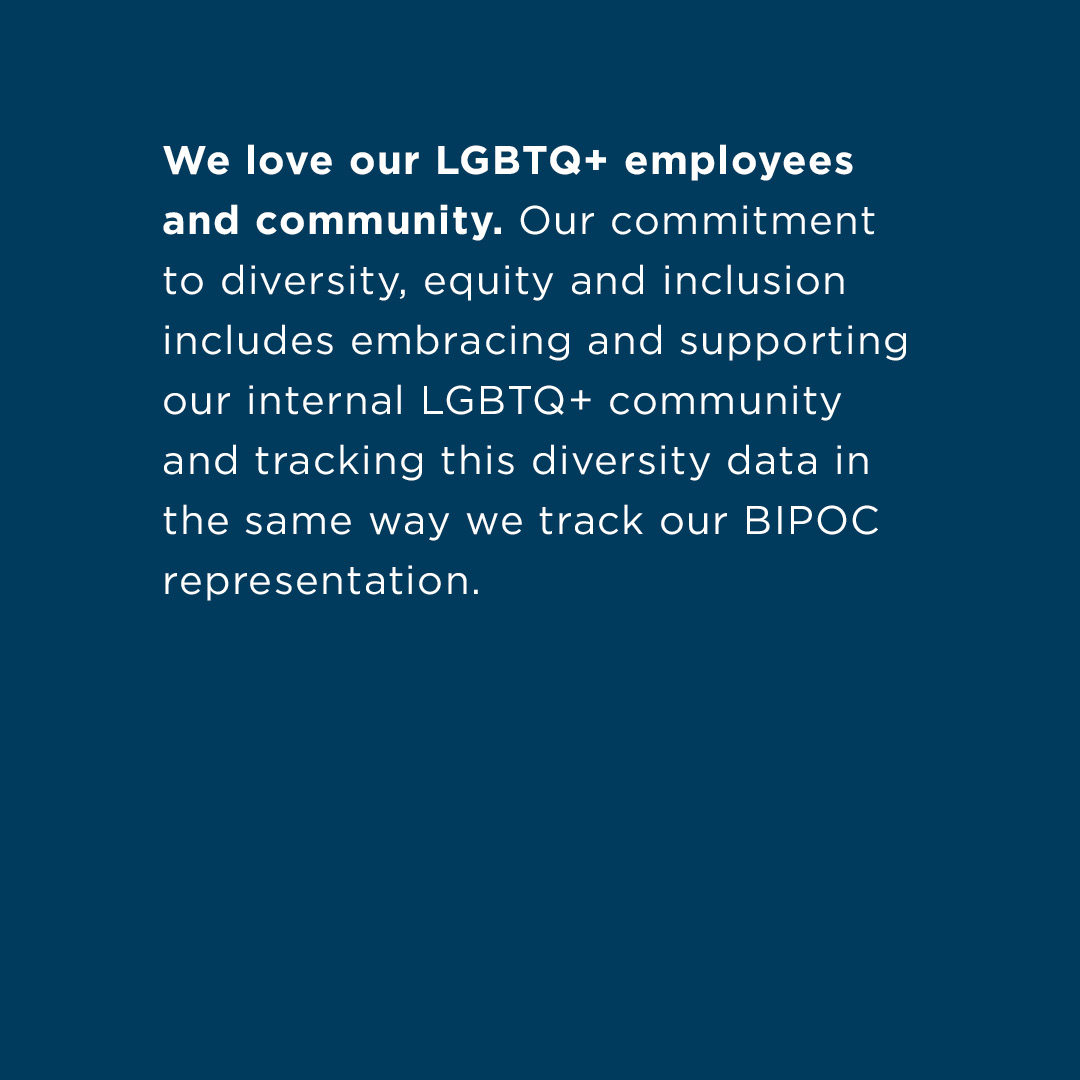 FusionHill's tweet photo. We love our LGBTQ+ employees and community. Our commitment to diversity, equity and inclusion includes embracing and supporting our internal LGBTQ+ community and tracking this diversity data in the same way we track our BIPOC representation. #CommitToChange https://t.co/uNoQVlxJhx