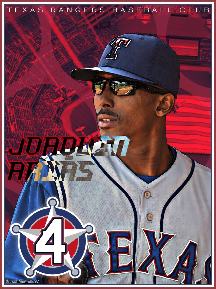 JoshMartella97's tweet photo. Had to go a little ways back to even find someone for this, but it's now Joaquin Arias-days until @Rangers baseball! #TogetherWe https://t.co/20HiVFKwzH