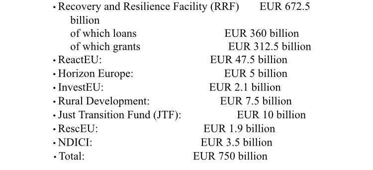 jackeparrock's tweet photo. NEW: Details of the Recovery Fund in the updated negotiating proposal at the #EUCO. https://t.co/fxBLUEwERc