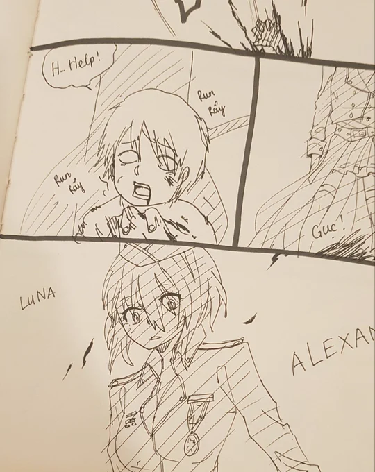 The sister, Luna Alexandersson
Cringe action comic btw. Maybe i'll redraw them sometime xP 