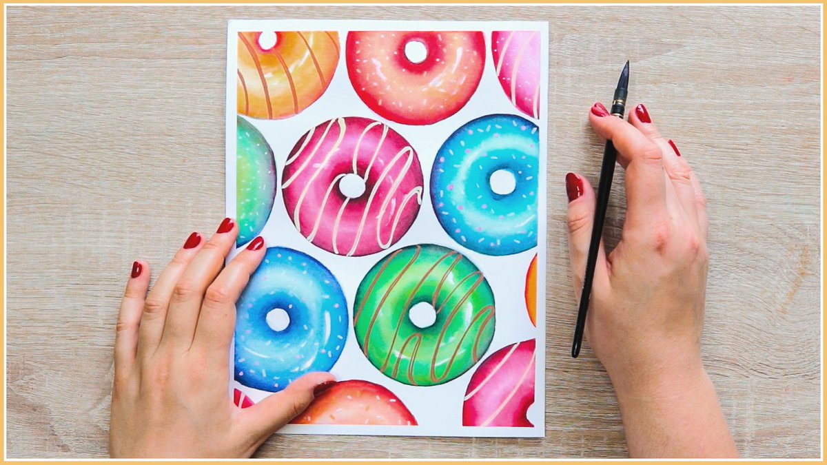Donut worry, be happy! There is a brand new video up on my channel! If you need something fun and easy to paint, why not something delicious? Click here to watch: youtu.be/JRue3xX61sc 😍