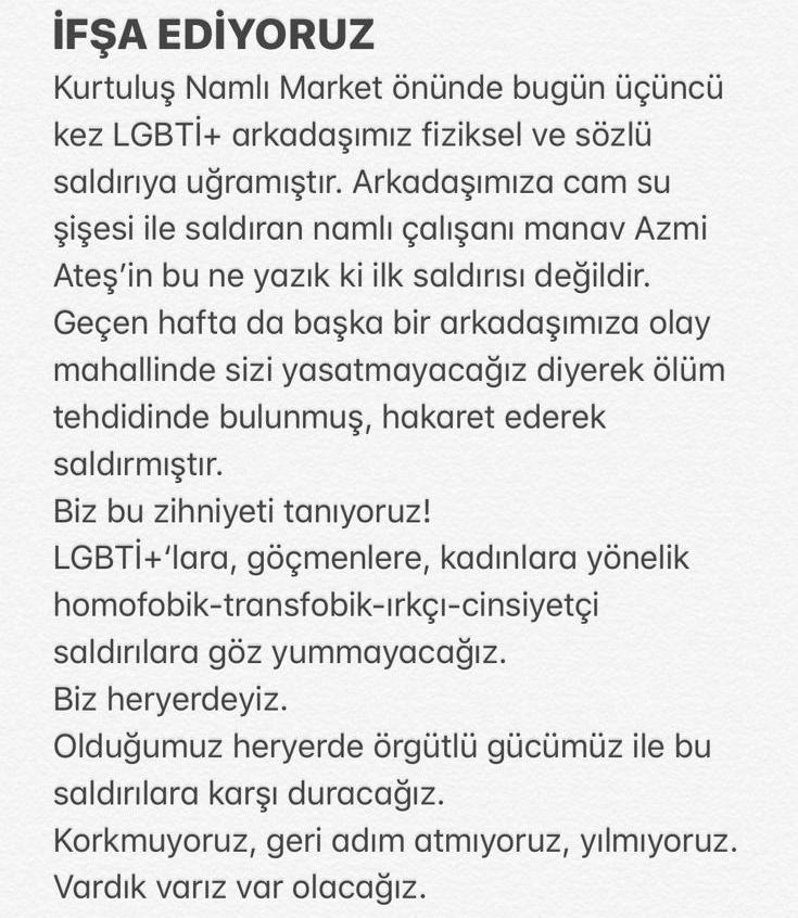 istanbulpride's tweet photo. Nefret insanlık suçudur! Sessiz kalmayacağız. Korkmuyoruz. Alışın! Her yerdeyiz! https://t.co/8aGoQAJD0h
