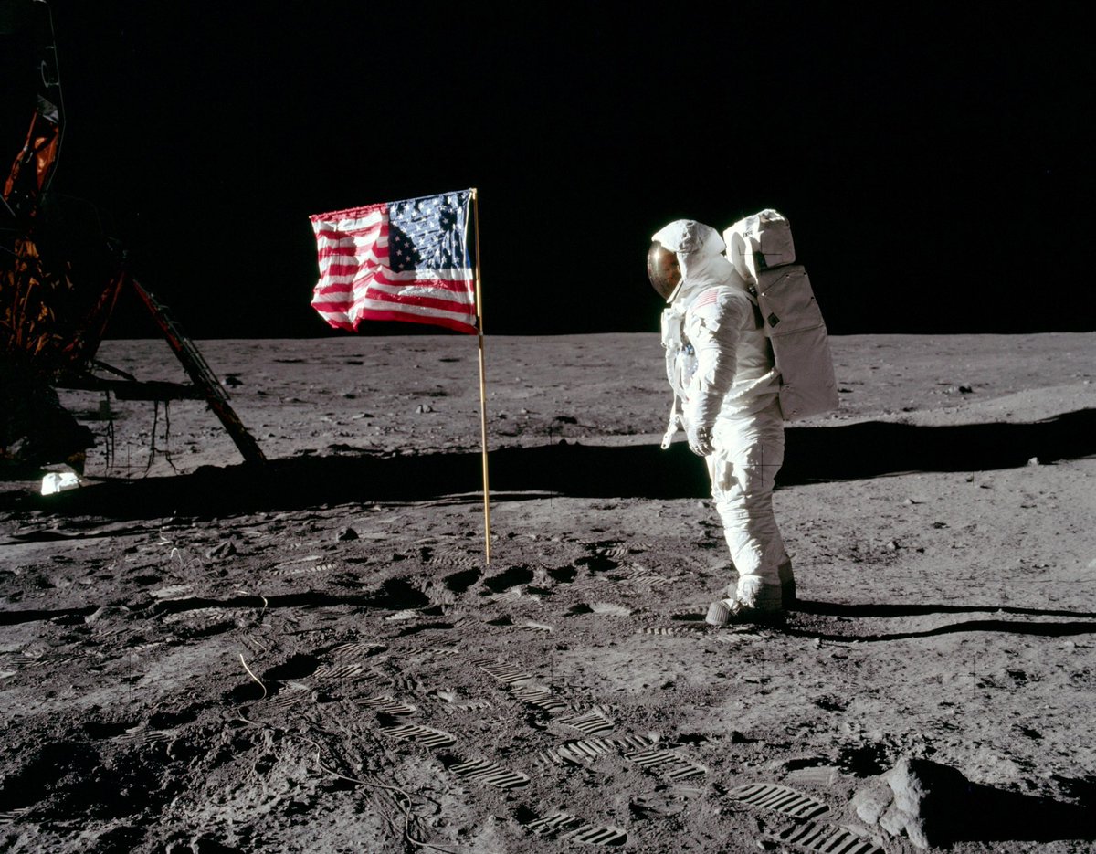 Happy 51st anniversary of the moon landing! Follow the whole mission at apolloinrealtime.org/11 - my favorite!

📷: <a href="/NASAJPL/">NASA JPL</a>