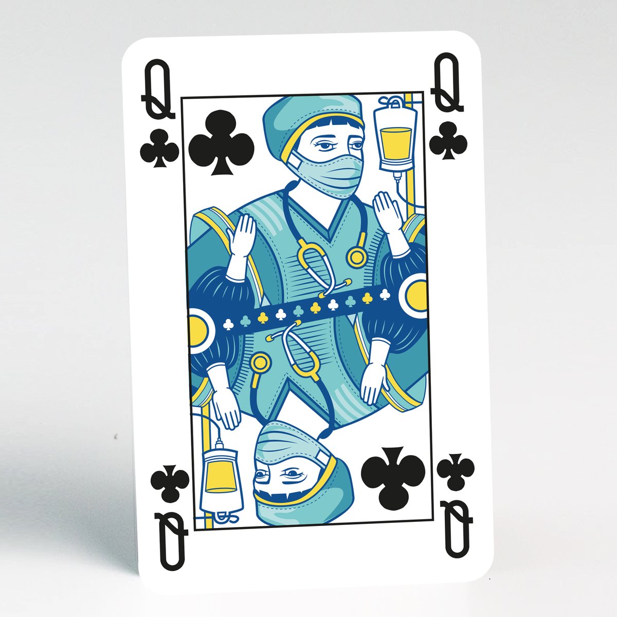 SquiddleInk's tweet photo. Corona Virus Playing Cards designed by Stacey kelly of Squiddle Ink for the  Worshipful Company of Playing Cards. Profits raised go to the Lord Mayors Charities #covid #coronavirus #COVID19 #pandemic #lockdown #graphicdesign #illustration #playingcards #packagingdesign https://t.co/1ZGAfijw44