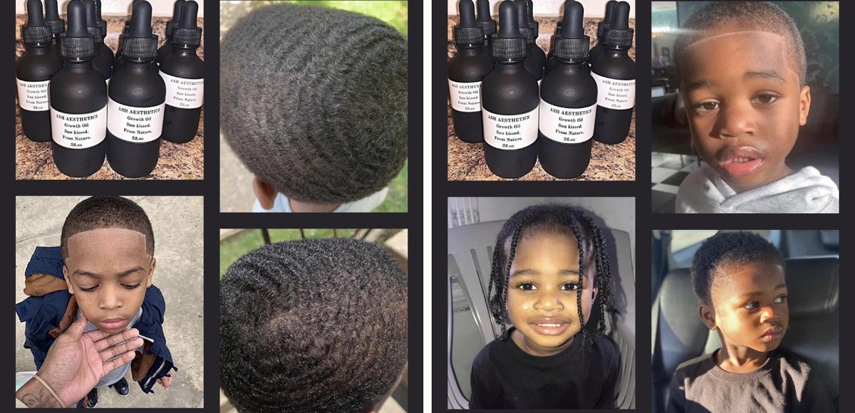 started my kids they own hair care line .. “Ash Aesthetics “ black owned hair care...follow us on fb:Ash Aesthetics “ on ig @Ashaestheticsllc. our hair growth products are for men, women, children, women, wavers, naturals, different hair types and different textures