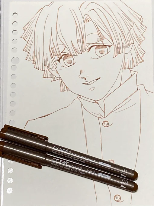 一枚づつって思ってたのに3枚とも
ペン入れしちゃった??
色ぬりはボチボチやろうかな?✨ 