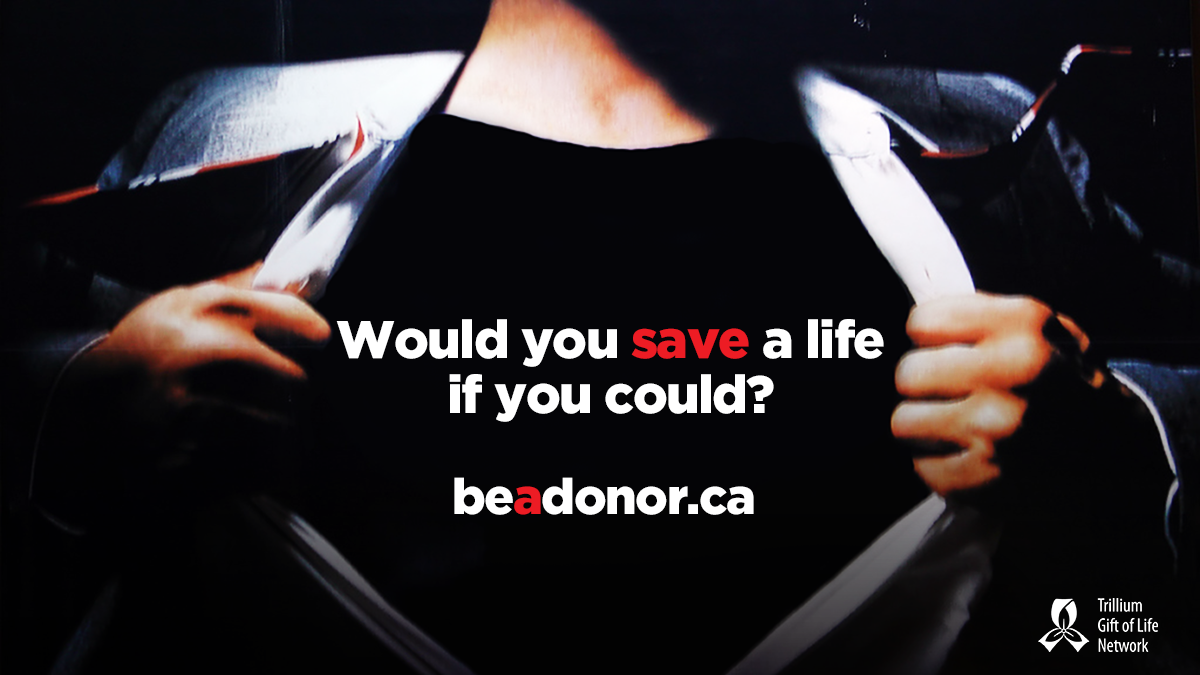 TrilliumGift's tweet photo. You don't need to wear a cape or have super powers to be a hero, all you need to do is register to become an organ and tissue donor to help save someone's life at https://t.co/zbQiaLEC2j https://t.co/rOjN0axIaV