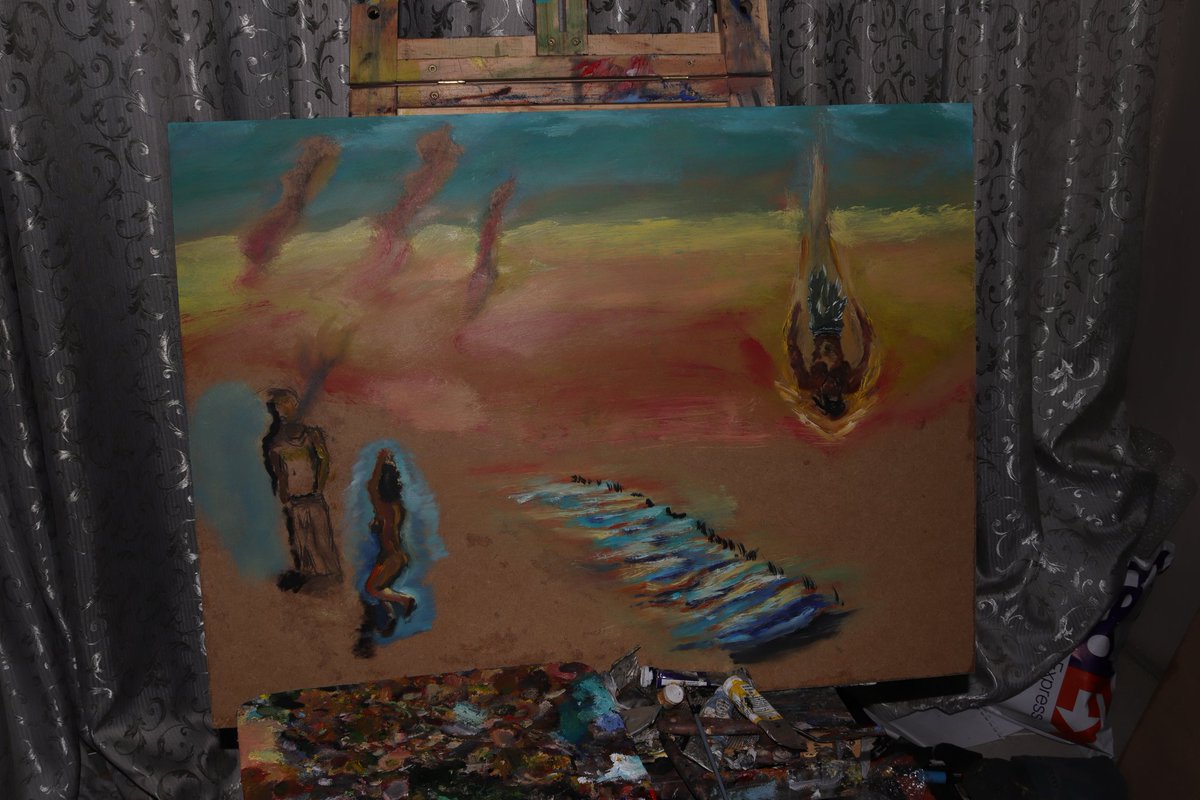 BLU_SAGe_Artist's tweet photo. "Hell's vs Cold World " jist started this one,📷tags📷
#artpainting #art #artwork #myart #myartwork #landscapeart #artoninstagram #oilart #painting #oilpainting #nevernotcreating #nevernotworking #finishedart #conceptualart #canvas #canvaspainting #southafricanart https://t.co/rGdbJ15euJ