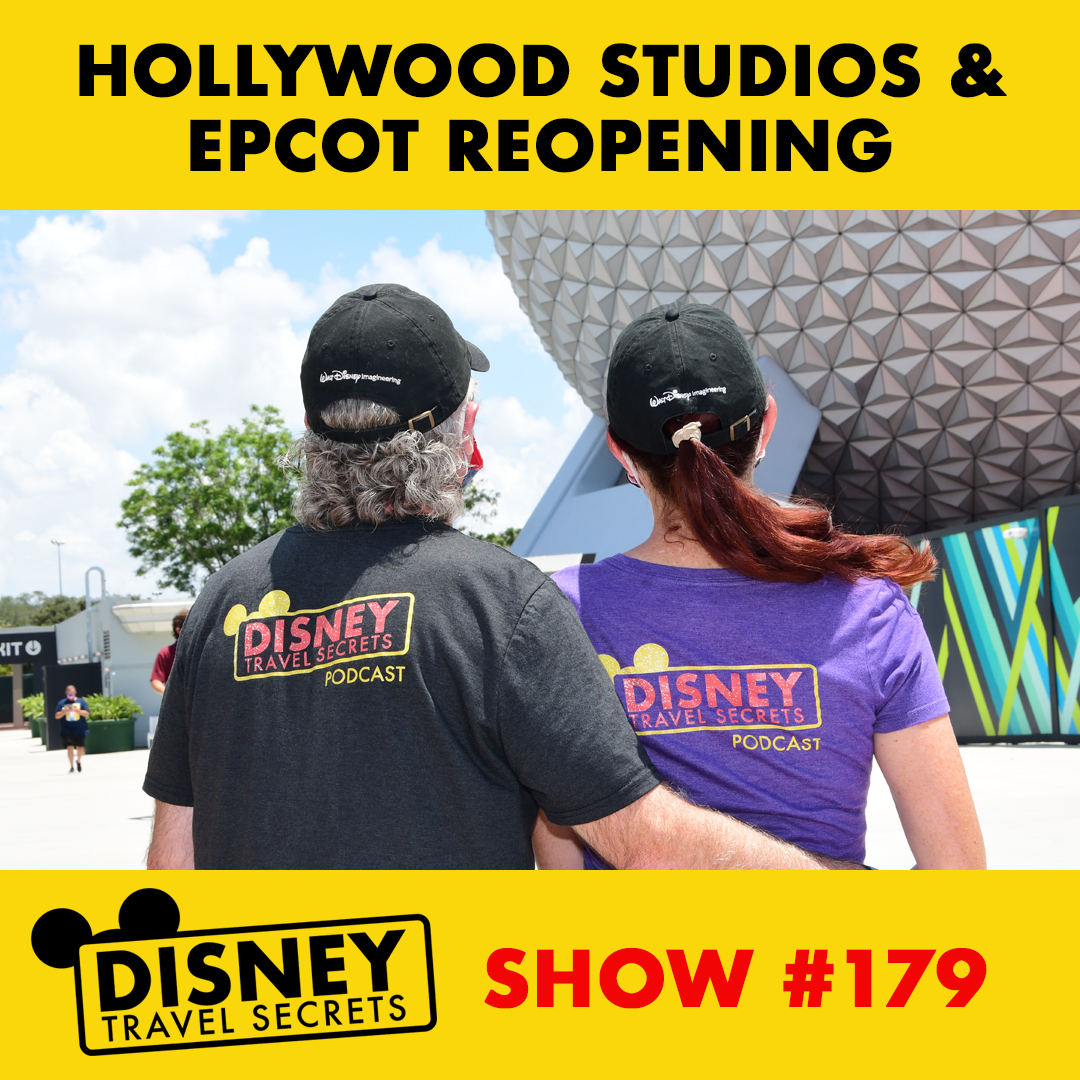 All four parks have reopened at Walt Disney World as of July 15, 2020. On this show, we share our experience at the parks after a week on Disney property and specifically the reopening of Hollywood Studios and EPCOT with the early Food &amp; Wine Festival.