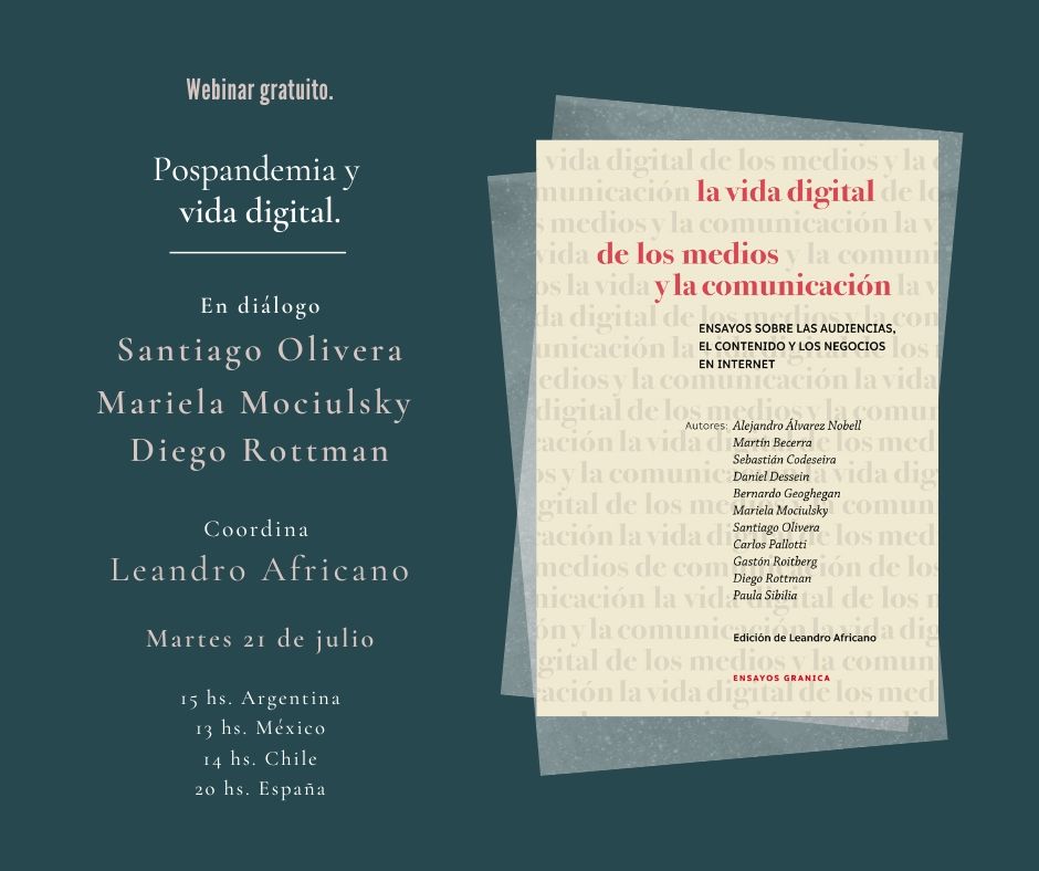 diegorottman's tweet photo. En 24 horas estaremos en este webinar gratuito "Pospandemia y vida digital", con @santiagolivera y @mariemociulsky, coordinados por @leoafri
https://t.co/dVRVwTtBoz https://t.co/oHUe5J5yJl