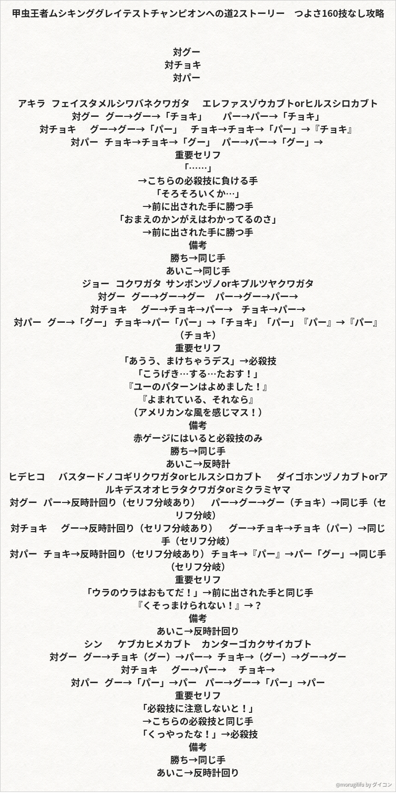 もるぎぃふ 甲虫王者ムシキング グレイテストチャンピオンへの道２ 区切り消えてるせいで見づらいしアレックスから調査適当だしで未来の 文章を画像に変換 ダイコン で投稿されました T Co Jfm3re3viq Daicon ダイコン T Co