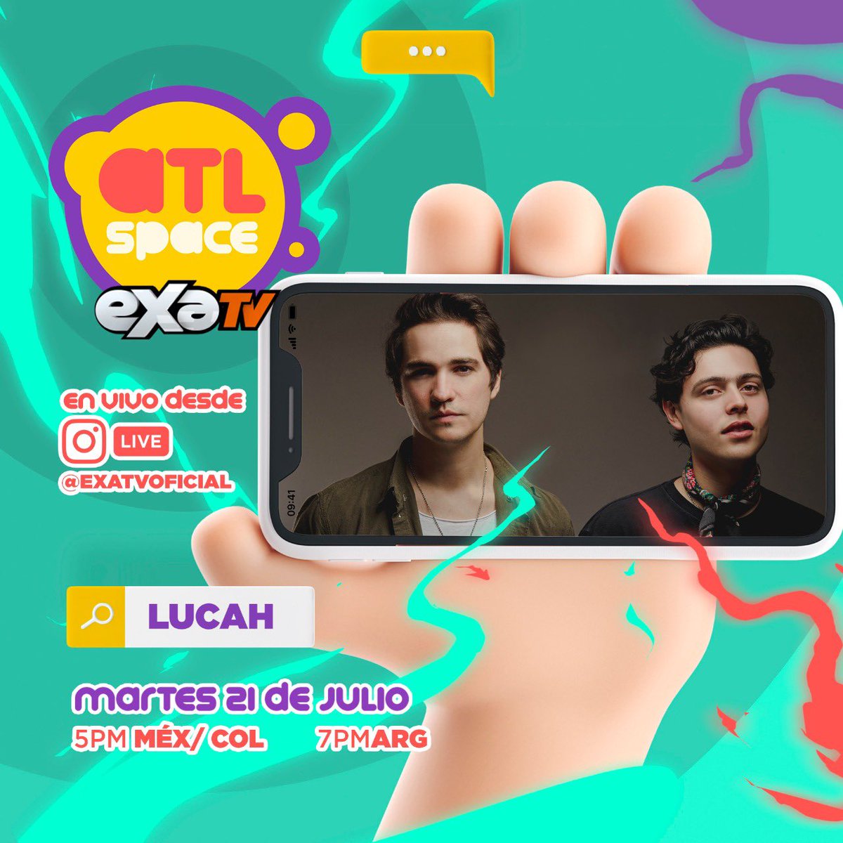 LucahOficial's tweet photo. no se pierdan mañana el live con @exatv 🙌🏼.

nos vemos a las 5pm por Instagram 👁. https://t.co/CuFyngn3Pw