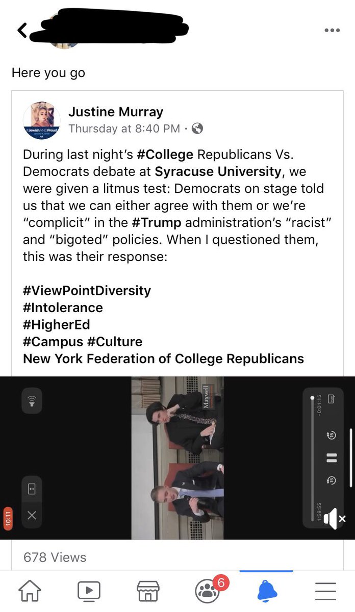 All of these were posted by professors who had me in their classes. One prof who I’ve never met walked up to me on campus at night, put her hand on my shoulder and threatened that she knows who I am and that I better “watch out.” They still work here. https://www.campusreform.org/?ID=14450 