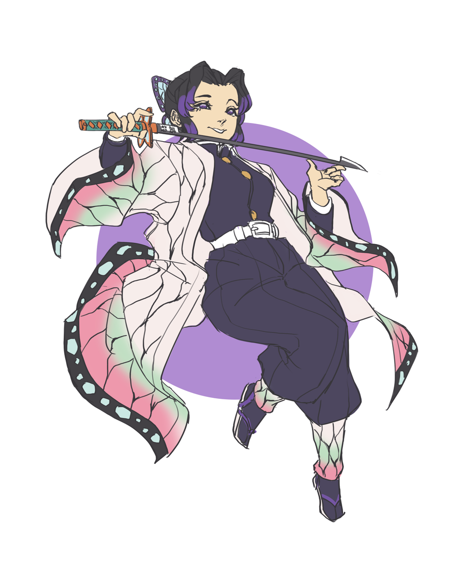 did i ever post this shinobu i drew in like... idk but i drew her this year mb i should redraw her

#kny #kimetsunoyaiba #DemonSlayer