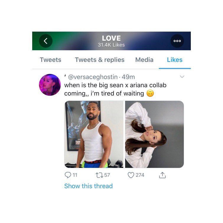 ArianaToday's tweet photo. .@BigSean’s manager Zeno Jones recently liked a tweet mentioning a collaboration with @ArianaGrande 🎶 

The two previously collaborated on “Problem”, “Right There”, “Best Mistake” &amp; “Research”.  Are you here for more? https://t.co/vGIgTFlFYK