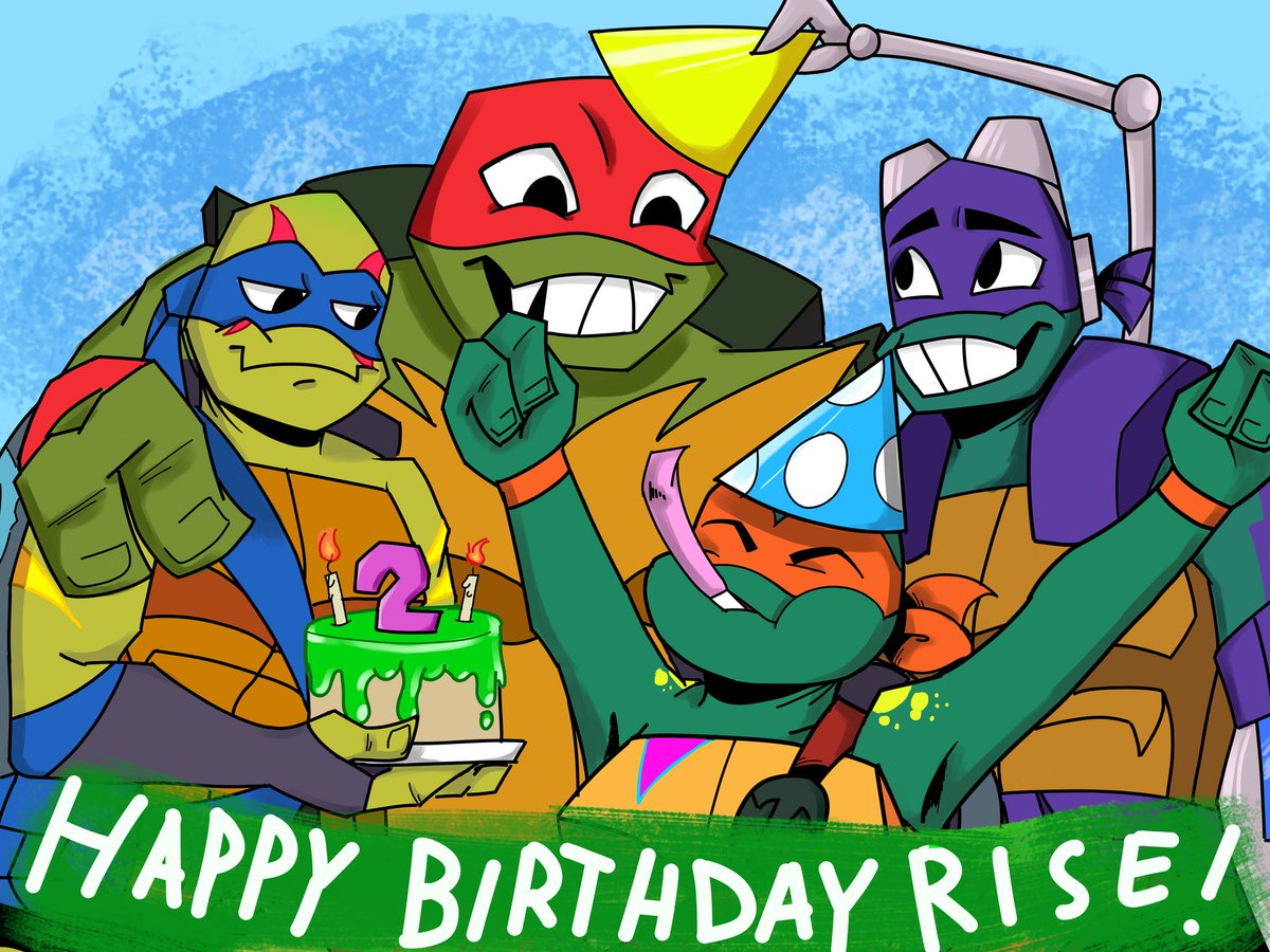 Spooky_Alexx's tweet photo. #HBDROTTMNT #HappyRiseAnniversary
#rottmnt 
My contribution for the Anniversary of ROTTMNT and here a tread about my history with Rise 👇 https://t.co/yvWME8uVus