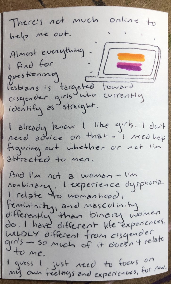stegorains's tweet photo. today i made a quick little zine to organize my recent questioning thoughts.

i love making mini zines as a form of journaling https://t.co/Q9Mo62xMoB