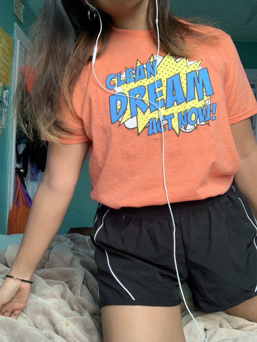 withacry's tweet photo. Y’all like my shirt today? Cos I love it. #CleanDreamActNow there’s a lot to be done. #baddieswithamessage 🌻 https://t.co/SDIajILgsw