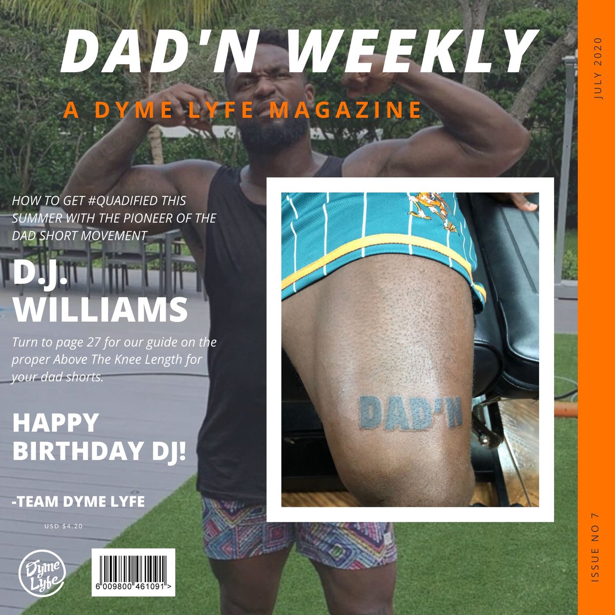 Dyme_Lyfe's tweet photo. Every year older is a half inch shorter you get to wear your dad shorts 🩳 Happy Birthday @djwilliam55  #DadN #Quadified https://t.co/1A1xROEhSy