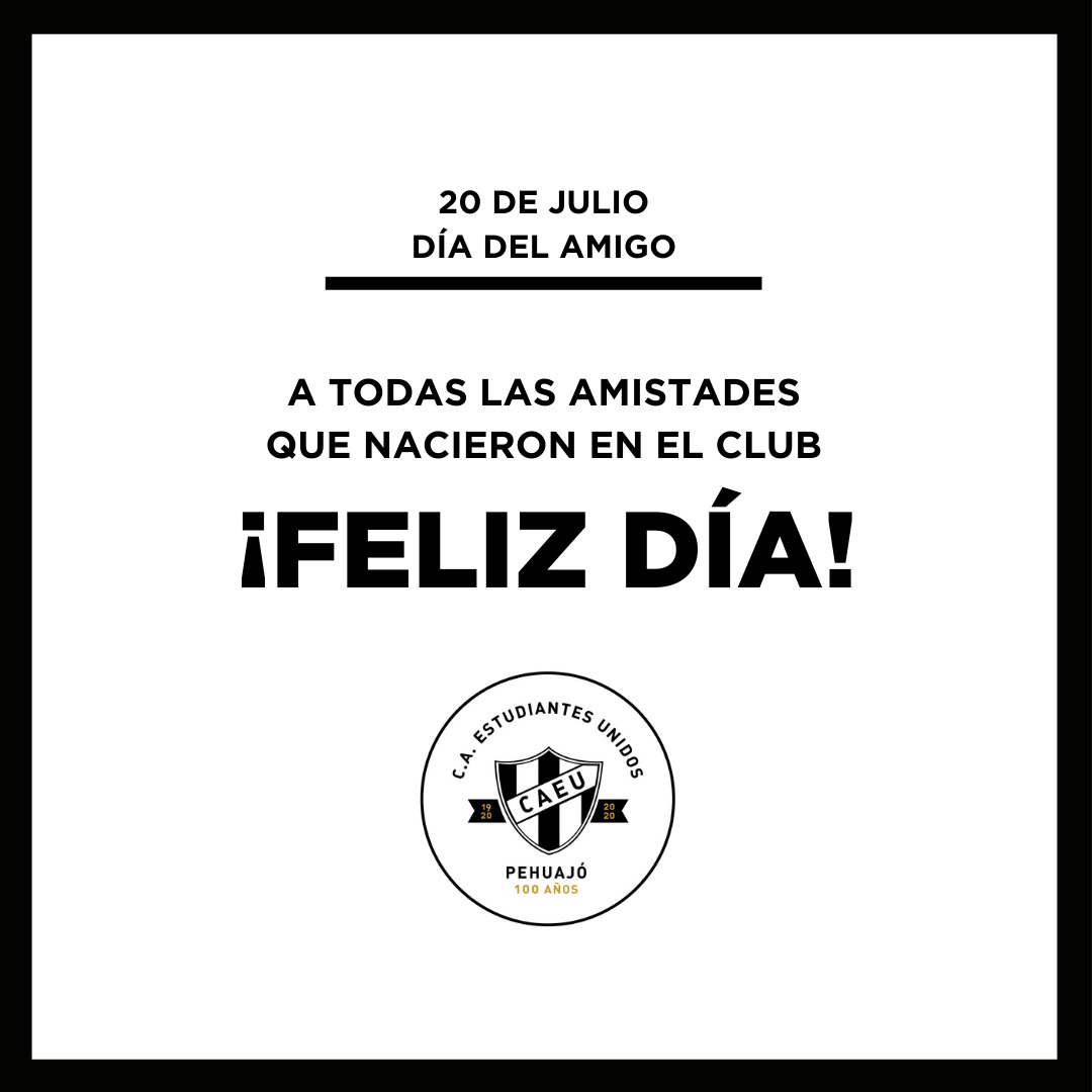 CAEUoficial's tweet photo. ¡Feliz día amigos y amigas de la familia albinegra! 🤗❤️ #DiaDelAmigo https://t.co/Ew41pco6P7