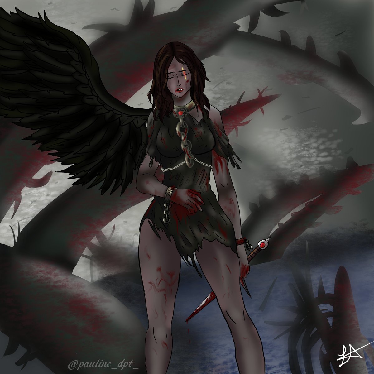 Pauline_Dpt_'s tweet photo. Lara~ ⚔🖤 https://t.co/aSVaa6JwSX