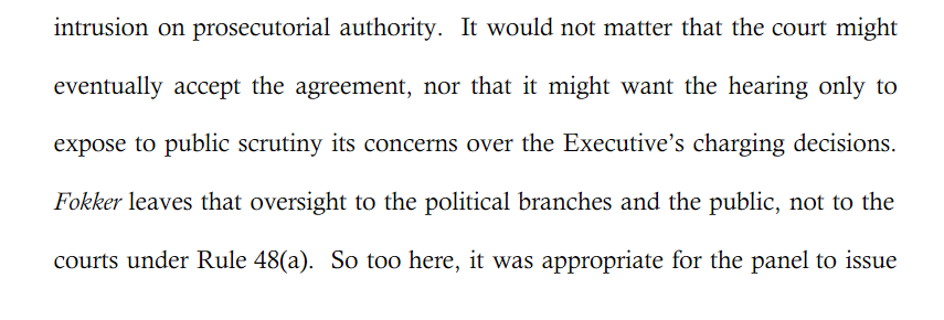 There it is, the DC US Attorney's office MUST maintain that their allegations against Flynn are true. TO support a political branch impeaching the Attorney General for dismissing the charges against Flynn.