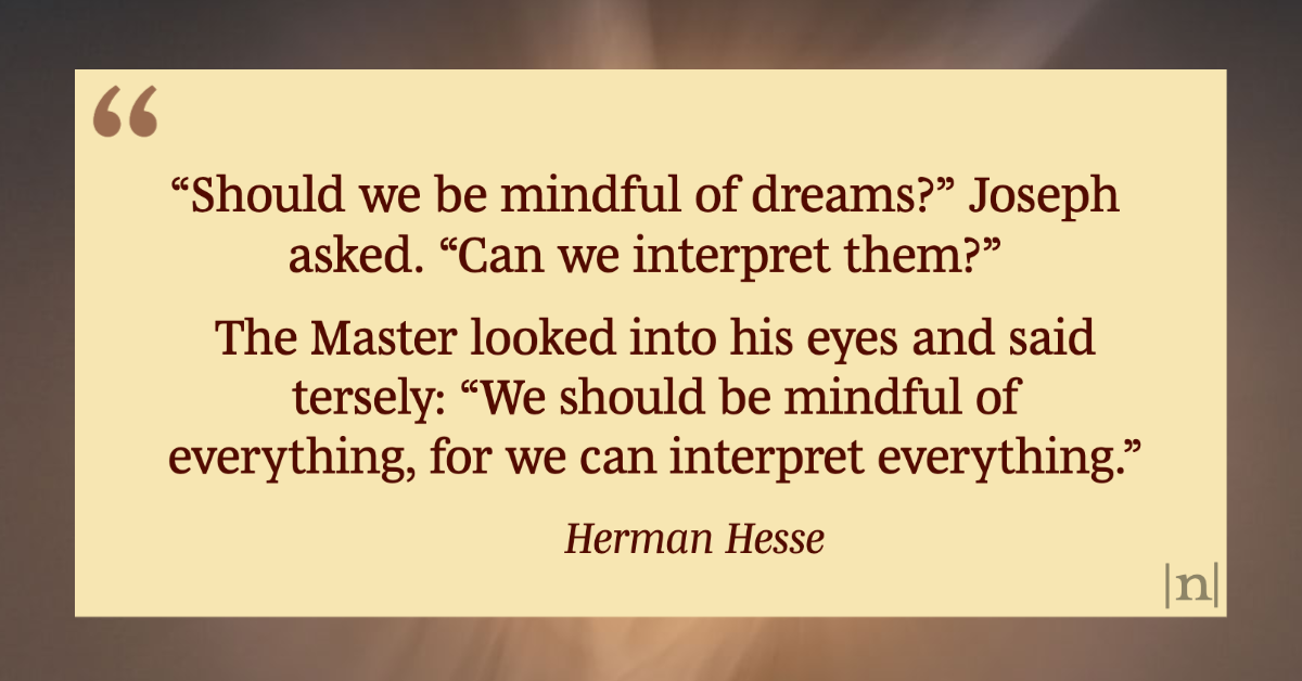 |n|otabilia 829  ⁂ from _The Glass Bead Game_ ⁂ Herman Hesse || Good stuff daily in *Notabilia*, a daily(ish) newsletter → ktxc.to/nbts

#quotes  #HermanHesse #games #intepretation #literaryquotes #commonplacebook #notabilia  #newsletter