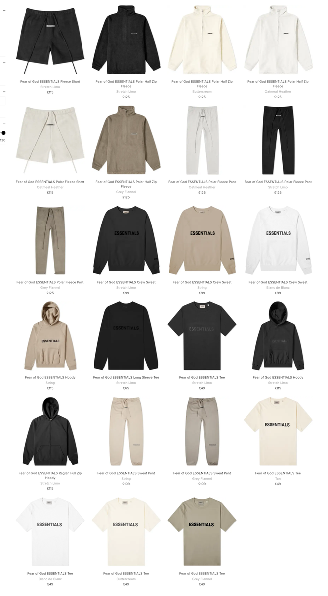 fear of god essentials uk