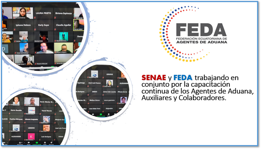 FedaEc's tweet photo. FEDA extiende su agradecimiento a El SENAE por las capacitaciones brindadas a nuestra comunidad aduanera el pasado 14 y 15 de Julio bajo modalidad virtual.
#ADA #CADAG #ASAFA #ANADATUL #AFADE #Aduanas #AgentedeAduanas #SENAE #ASOLOG https://t.co/3JPUYoG8fW