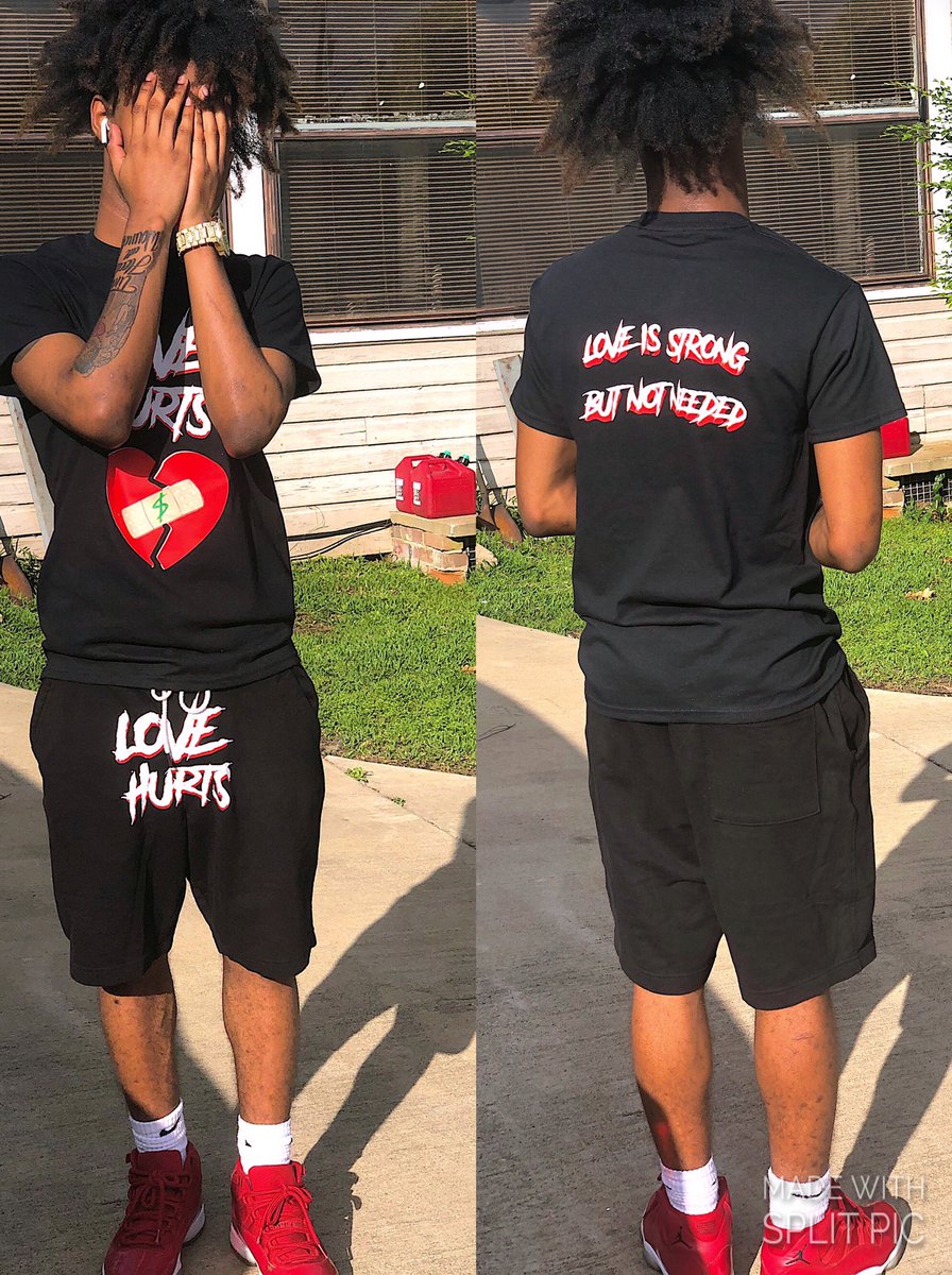 Str8Pressure_'s tweet photo. love hurts shirt (black) available for purchase now‼️ dm to purchase 
#str8pressure💔 https://t.co/4GCKtR9Vtl