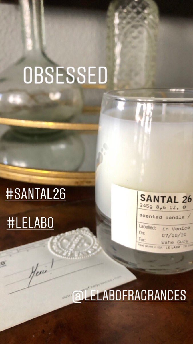Obsessed with #Santal26 Candle 🕯 by @ Le Labo Fragrances ✨✨ #lelabo #fragrances #grasse #NewYork  <a href="/abbotkinneyblvd/">Abbot Kinney Blvd</a>