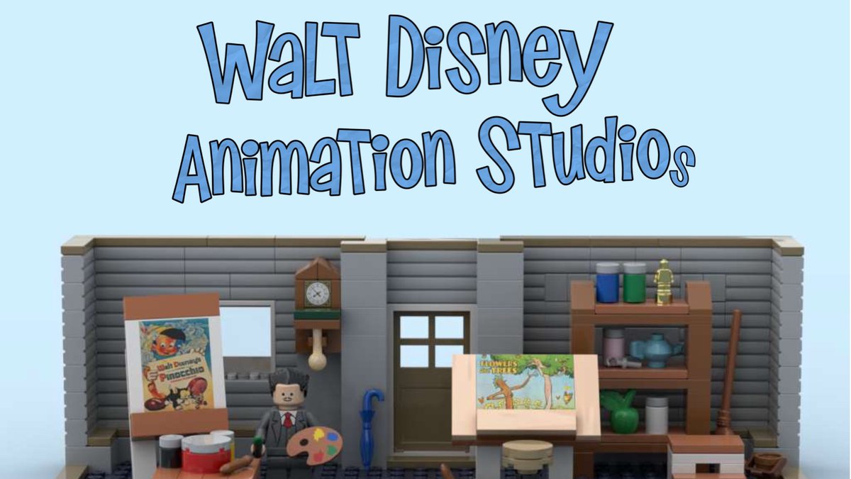 BrickCounselor's tweet photo. If you can dream it, you can do it! Check out this #LEGOIdeas commemorative #WaltDisney Animation Studios #Lego set design! Keep an eye out for Easter eggs in the studio that might remind you of some of your favorite @DisneyAnimation classics! See it here: https://t.co/NKDEee6VvI https://t.co/6PjR2YhyEG