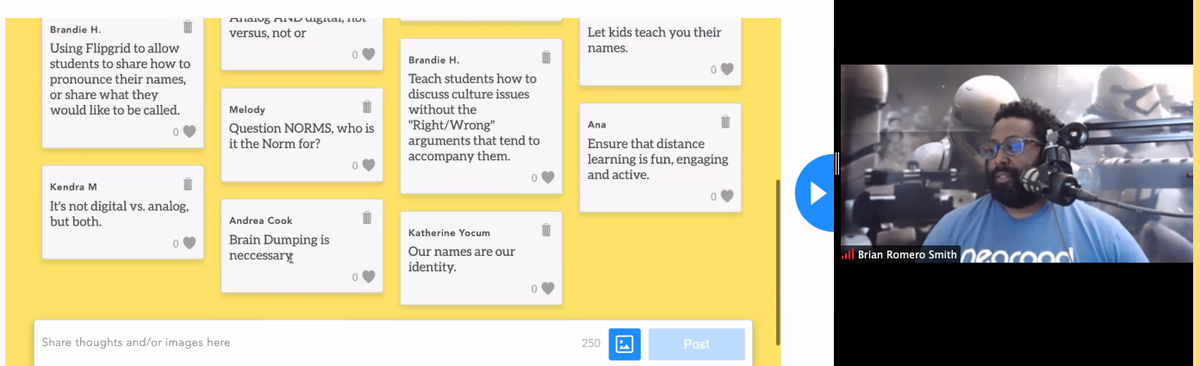 rethinktolearn's tweet image. Love the use of @nearpod collaborate board to unpack our learning for the day. @BrianRSmithSr has given us great space with great music to reflect. #rethinklearningsummit