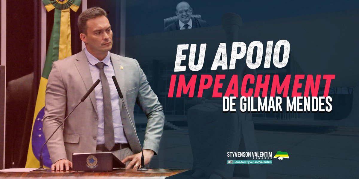 SenStyvenson's tweet photo. Mais uma vez eu assino o pedido de impeachment do Min. Gilmar Mendes. Desta vez, apoiado pelos juristas Modesto Carvalhosa, Laércio Laurelli e Luís Carlos Crema, além de outros senadores do meu e de outros partidos. #impeachmentgilmarmendes https://t.co/W9XqHMoert